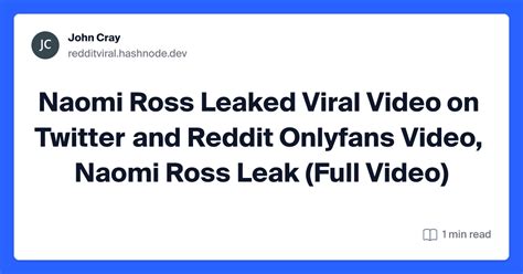 naomi ross reddit leak|Naomi ross Onlyfans leaked – Telegram